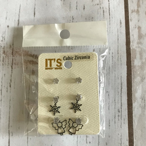 Angel and Snowflake Earrings - Picture 2 of 4